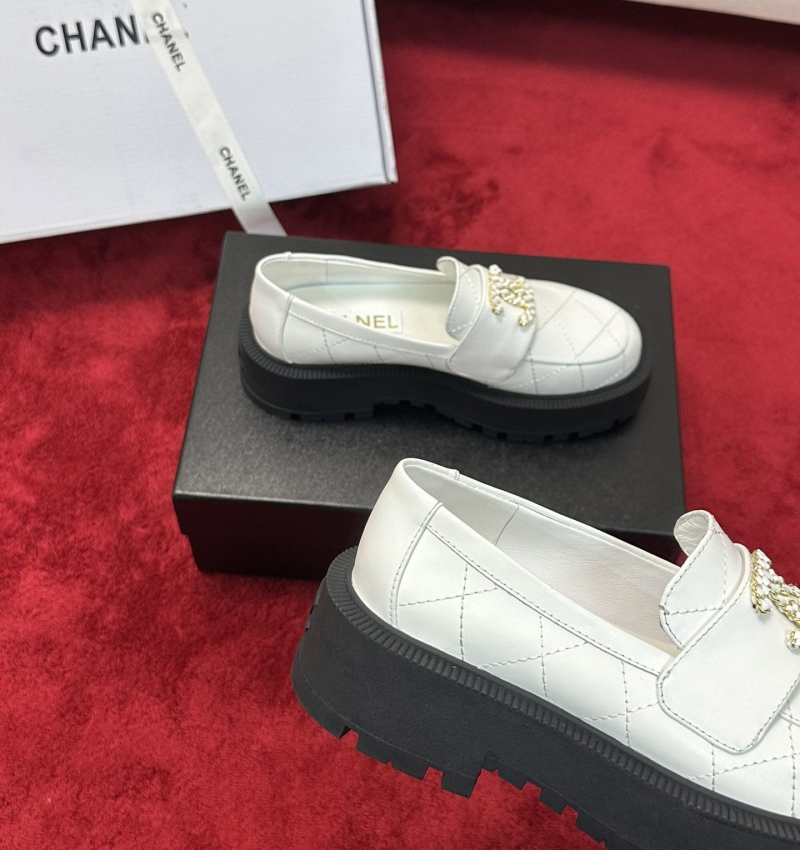 Ch*el leather shoes